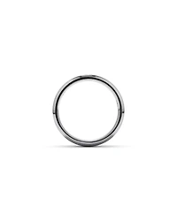 6mm Black Titanium Bevelled Edge Wedding Band