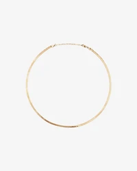 50cm (20") 3.5mm Width Herringbone Necklace in 10kt Yellow Gold