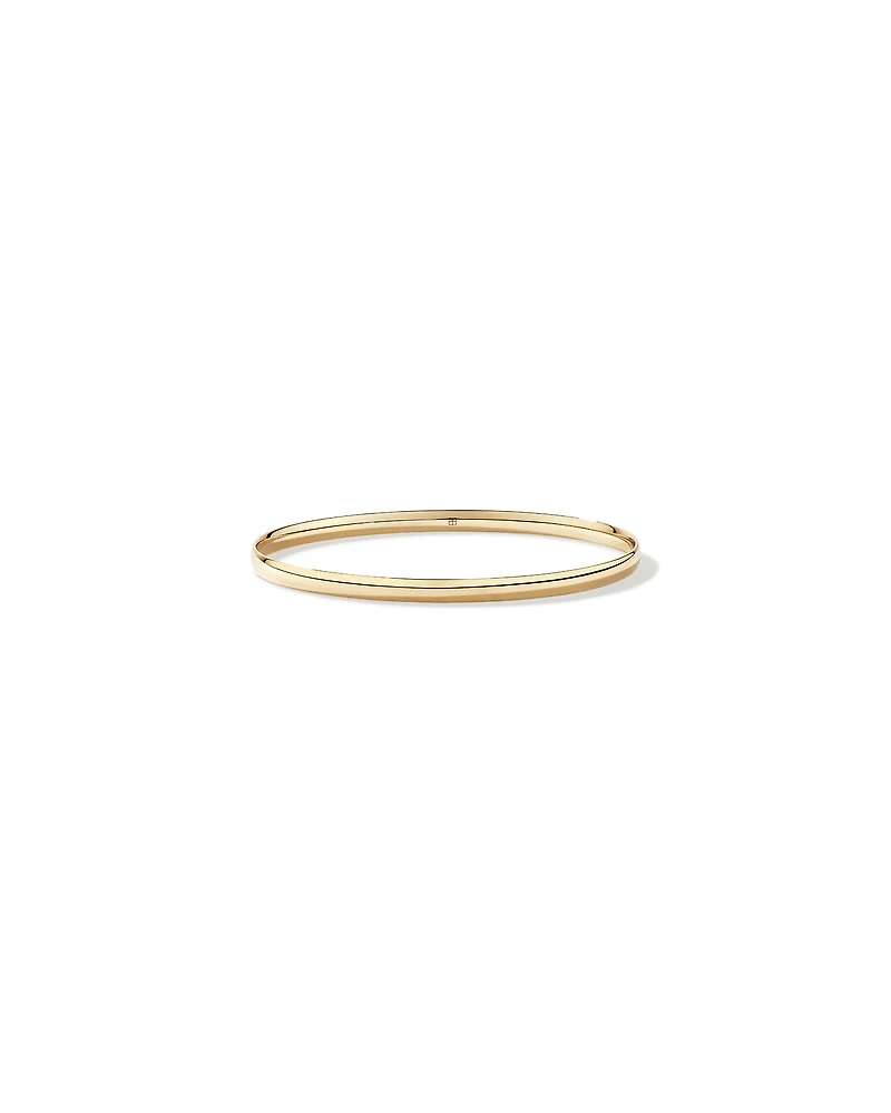 Classic Oval Bangle in 10kt Yellow Gold
