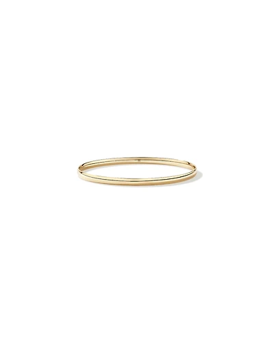 Classic Oval Bangle in 10kt Yellow Gold