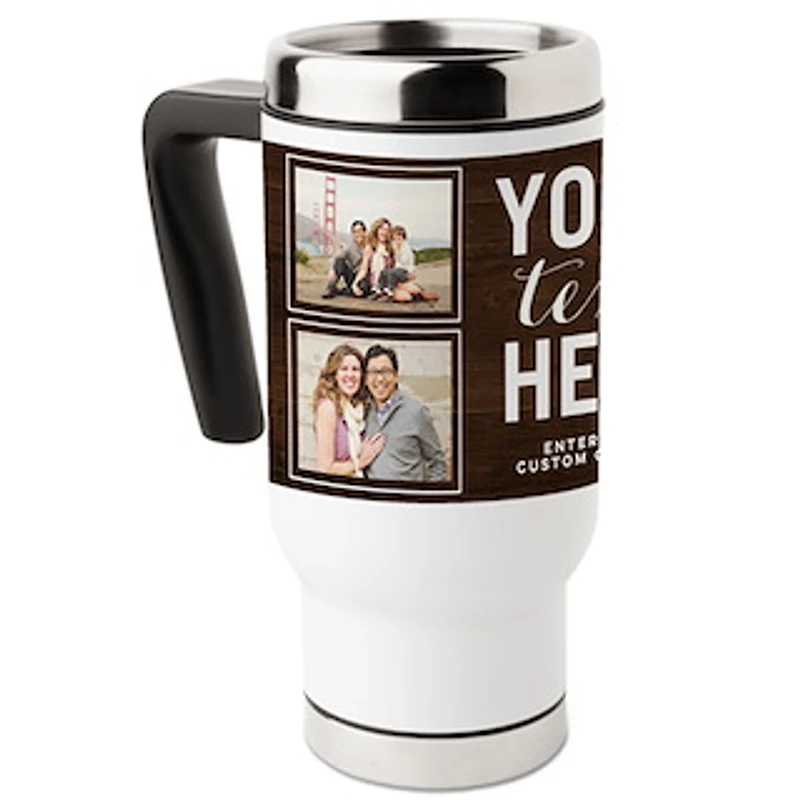 White Travel Mug