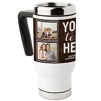 White Travel Mug