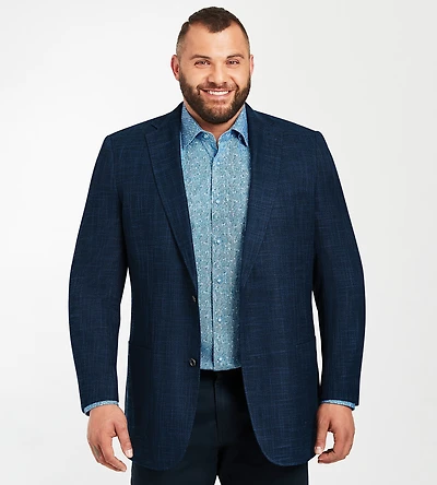 Modern Fit Solid Woven Sport Jacket