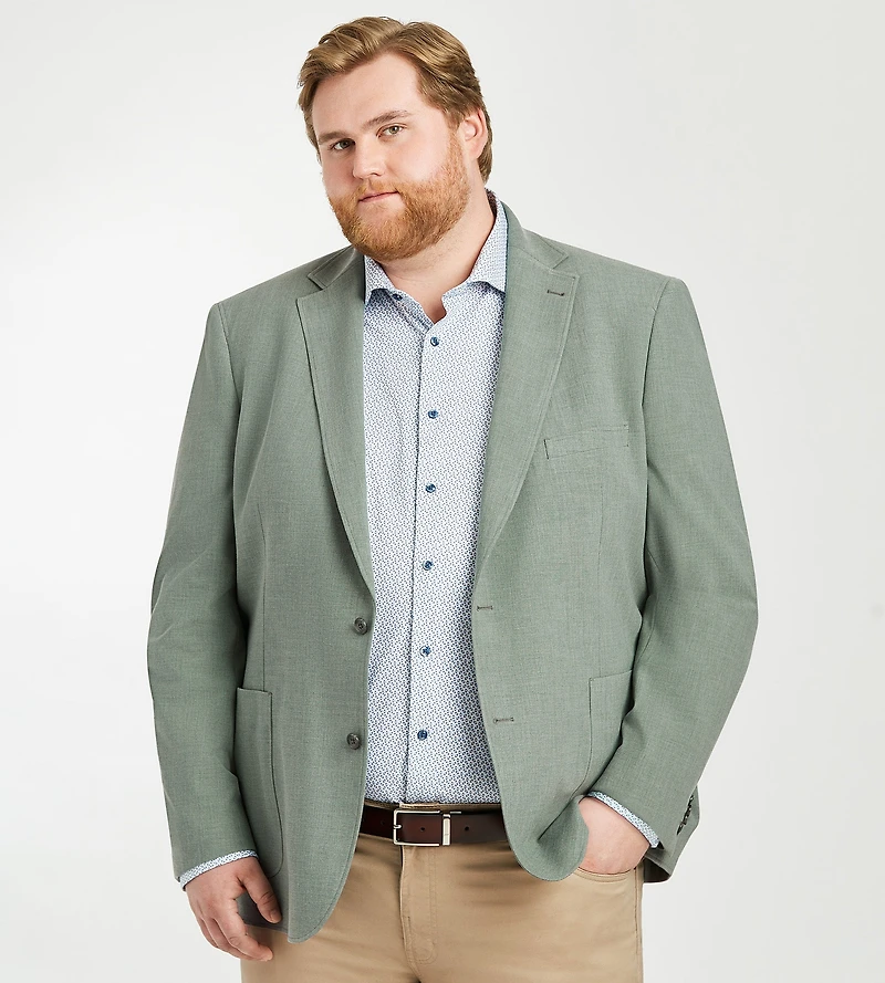Modern Fit Solid Woven Sport Jacket