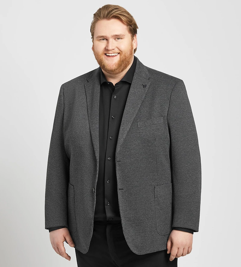 Modern Fit Houndstooth Knit Sport Jacket
