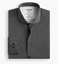 360 Stretch Knit Abstract Print Dress Shirt