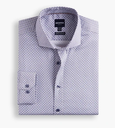 Non-Iron Geo Print Dress Shirt