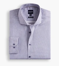 Non-Iron Geo Print Dress Shirt