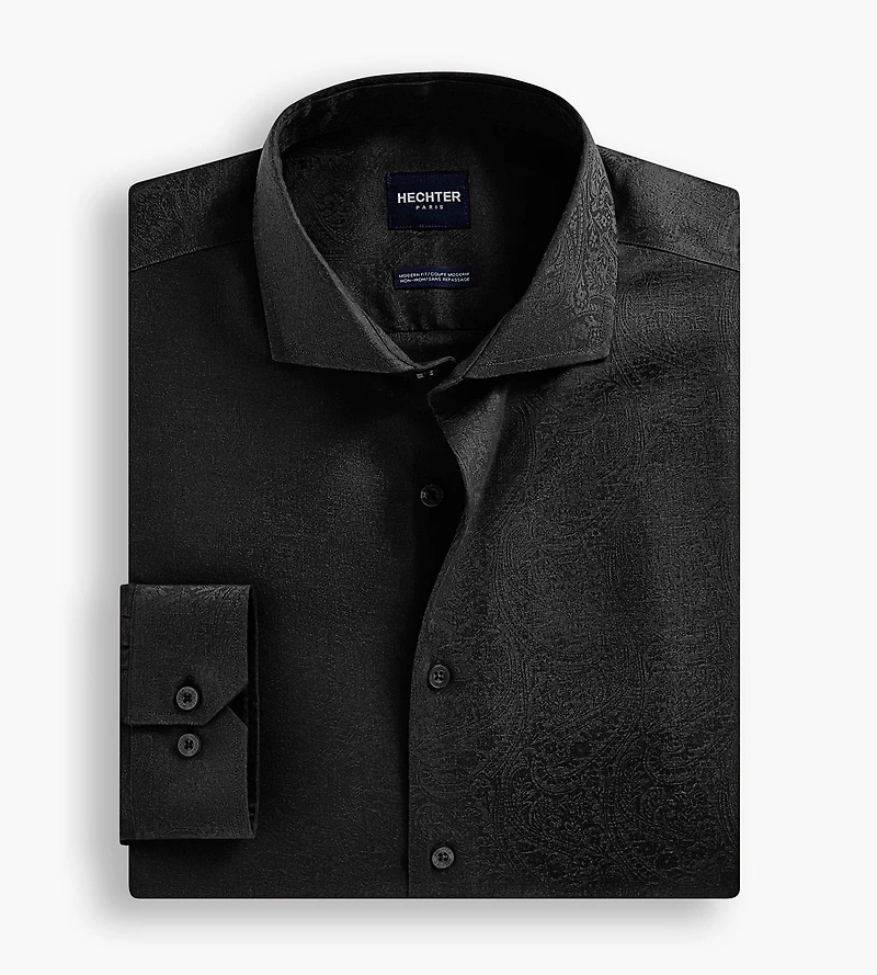 Modern Fit Non-Iron Paisley Dress Shirt