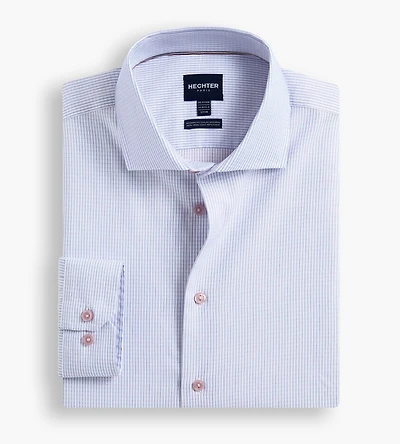 Modern Fit Non-Iron Check Print Dress Shirt