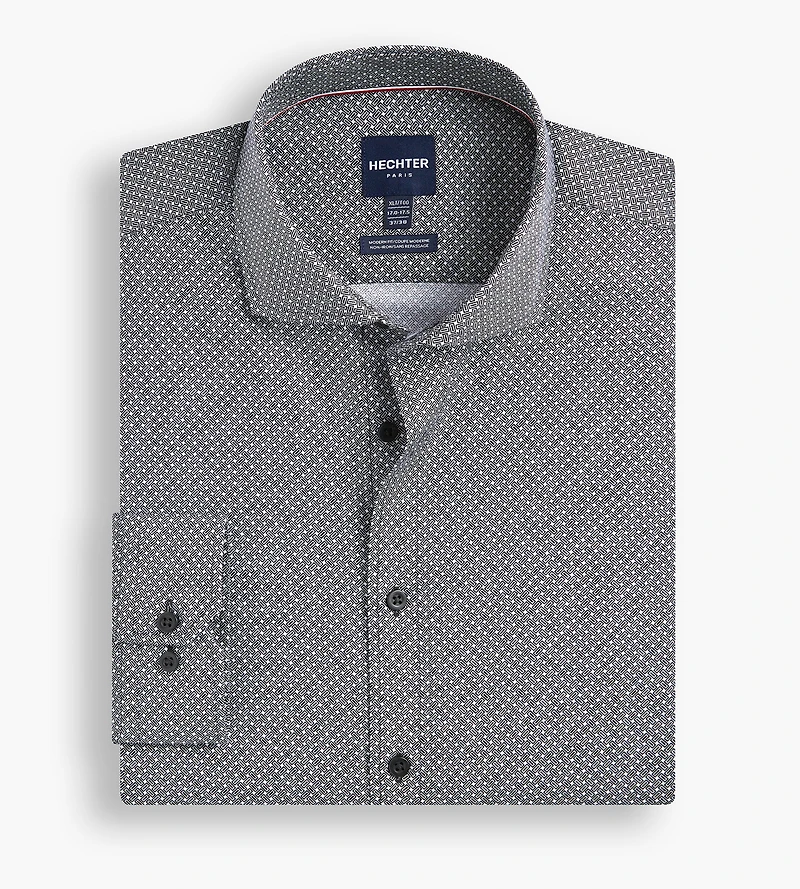 Non-Iron Geo Print Dress Shirt