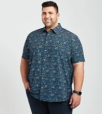 Allover Abstract Print Casual Shirt