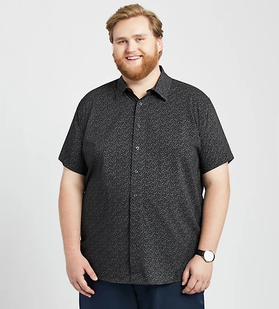 Allover Geo Print Casual Shirt
