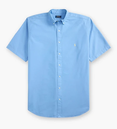 Solid Oxford Short Sleeve Shirt