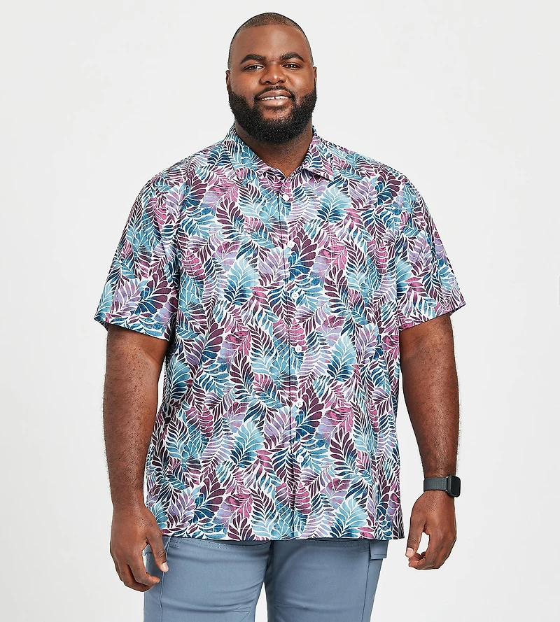 Bahama Coast Palm Mirage Short Sleeve Casual Shirt