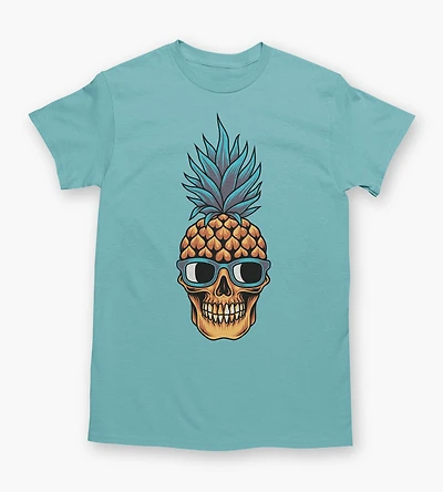 Pineapple Skull Graphic Tee