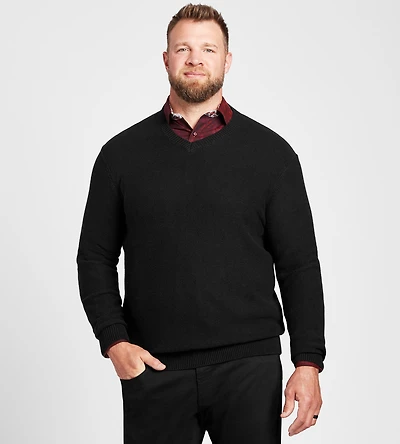 Jermyn & Bond Cotton Merino V-Neck Sweater