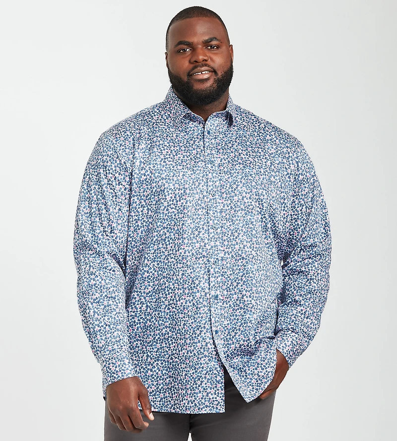 Non Iron Geometric Shirt