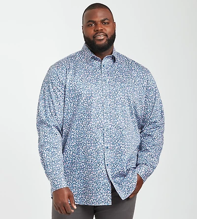 Non Iron Geometric Shirt