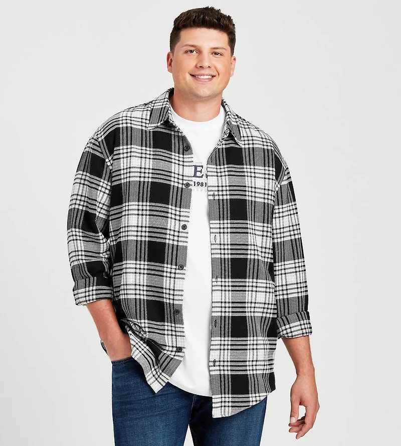 Long Sleeve Flannel Check Shirt