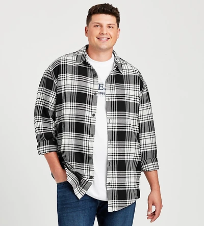 Long Sleeve Flannel Check Shirt