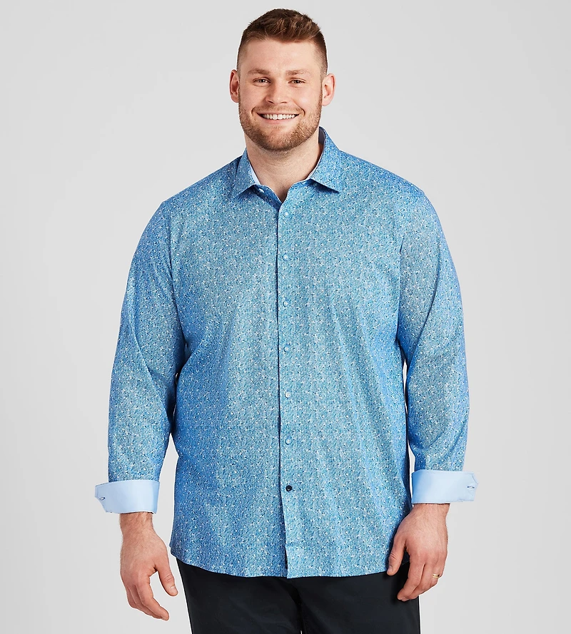 360 Stretch Ditsy Floral Print Shirt