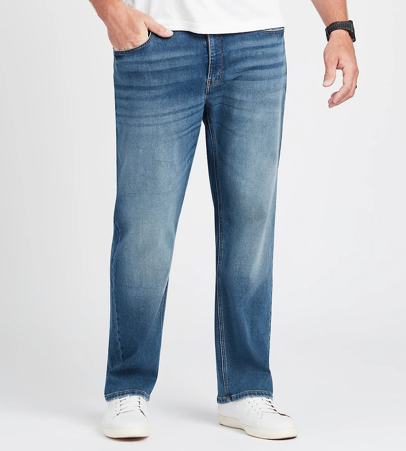Relaxed Fit Light Wash Jeans