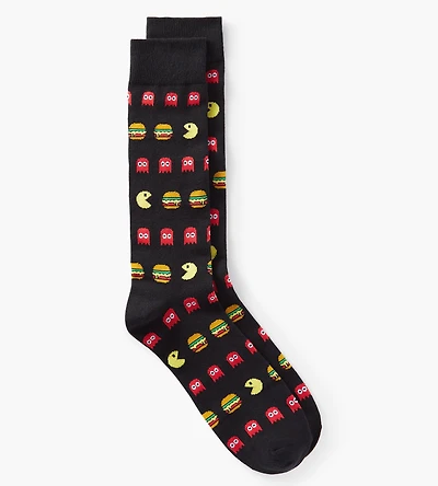 Pac-Man Burgers Socks