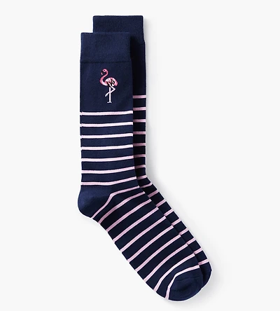 Flamingo Stripe Socks