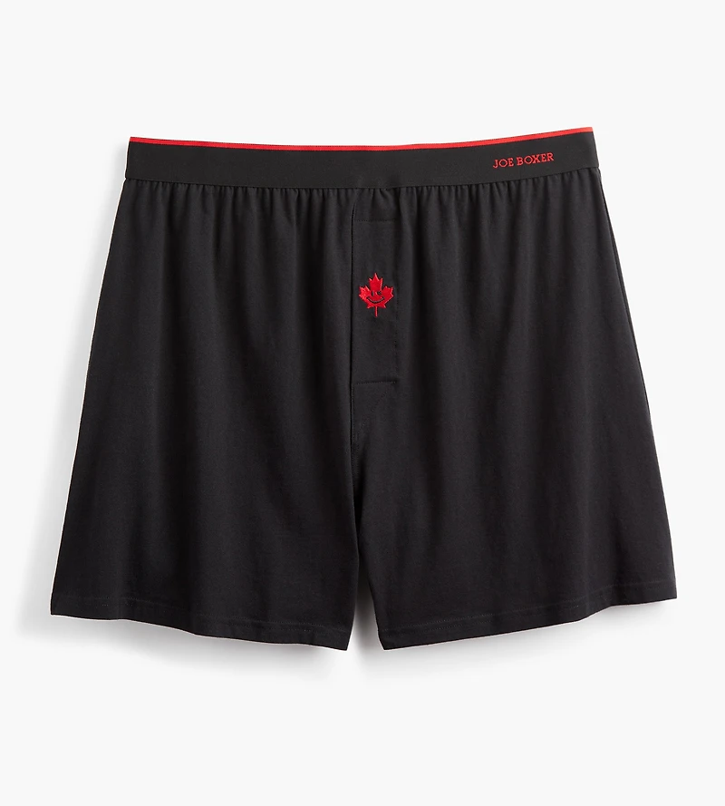 Maple Leaf Smiley Loose Boxerss