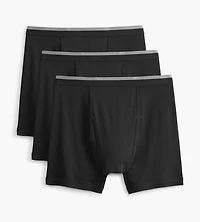 3-Pack Solid Boxer Briefs