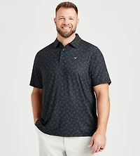 All Over Linear Chevron Printed Polo