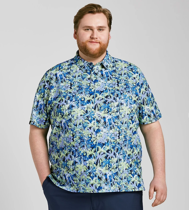Sunrise Confetti Print Polo