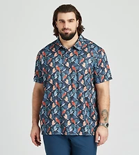 Bird Print Polo