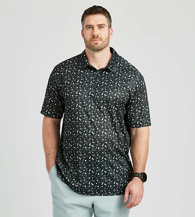 Fruit Cocktail Print Polo