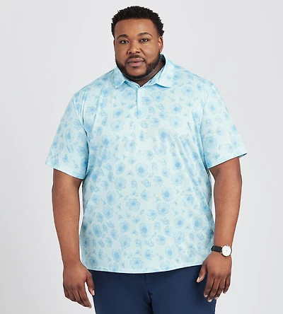 Floral Print Polo