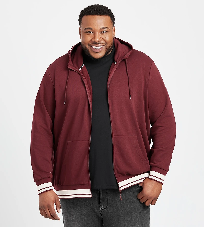 Terry Zip Up Hoodie