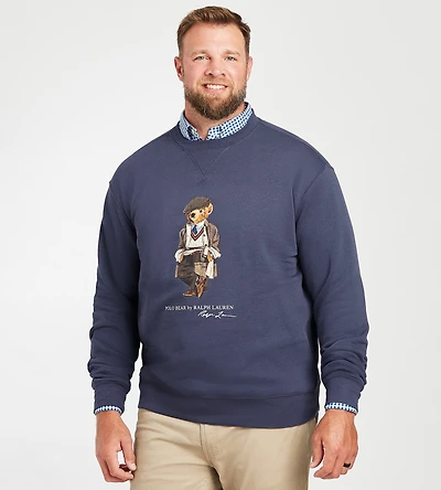 Bear Crewneck Fleece Top