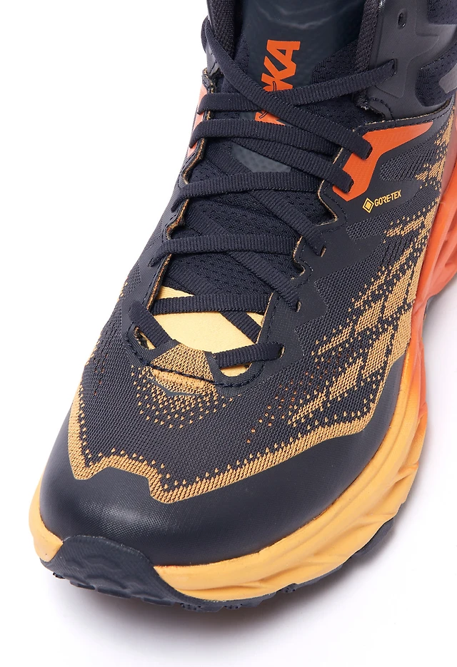 Hoka One One HOKA Speedgoat 5 GORE-TEX Mid Blue Graphite Amber - Men\'s Boots - S Hoka One One HOKA Speedgoat 5 GORE-TEX Mid Blue Graphite  main image 3