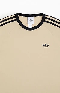 adidas Khaki 3-Stripes T-Shirt