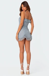 Edikted Fairy Girl Lace Mini Dress