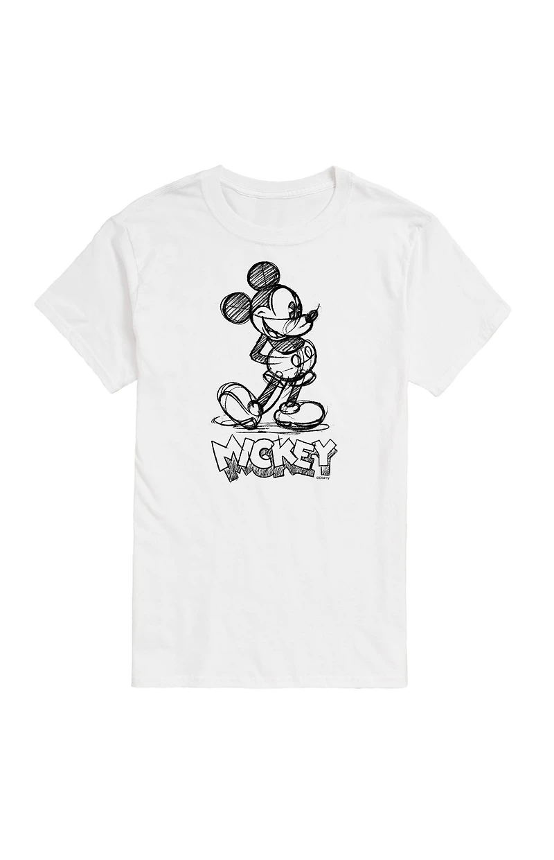 Hybrid Apparel Disney Mickey Sketch T-Shirt