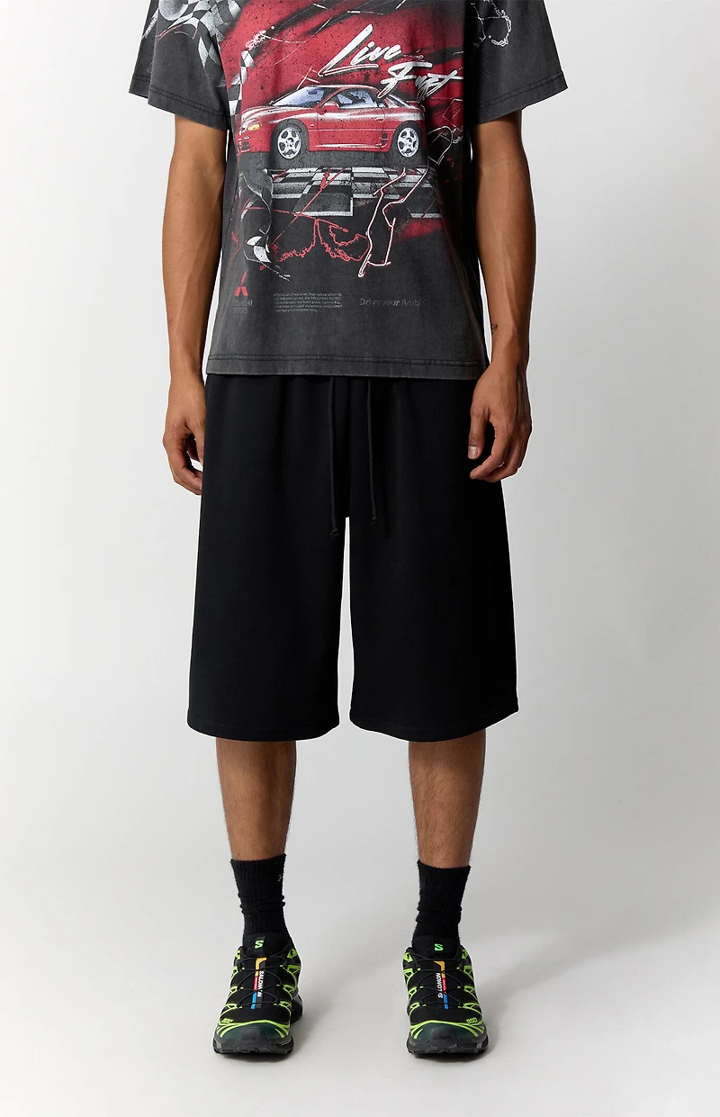Pacsun Black Fleece Ultra Baggy Sweat Shorts