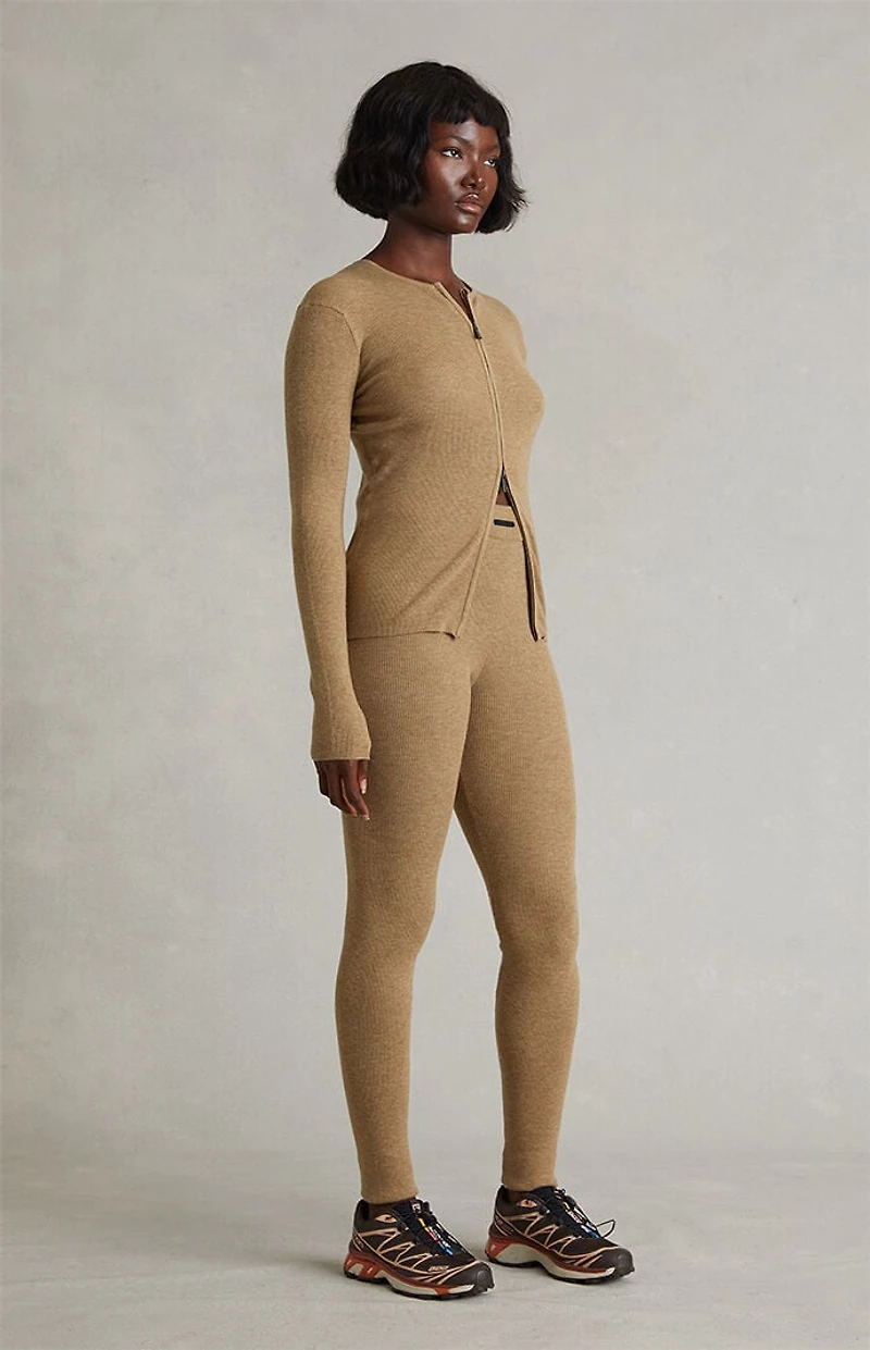 Fear of God ESSENTIALS Women's Dune Ribbed Knit Leggings