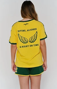 THE MAYFAIR GROUP 444 Aligned V-Neck T-Shirt
