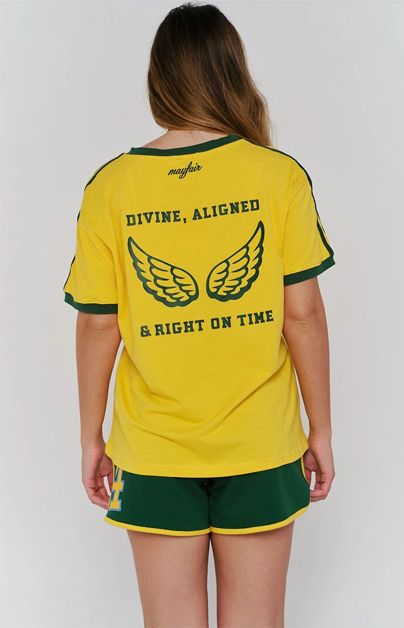 THE MAYFAIR GROUP 444 Aligned V-Neck T-Shirt