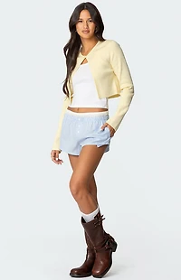 Edikted Layered Gingham Boxer Shorts