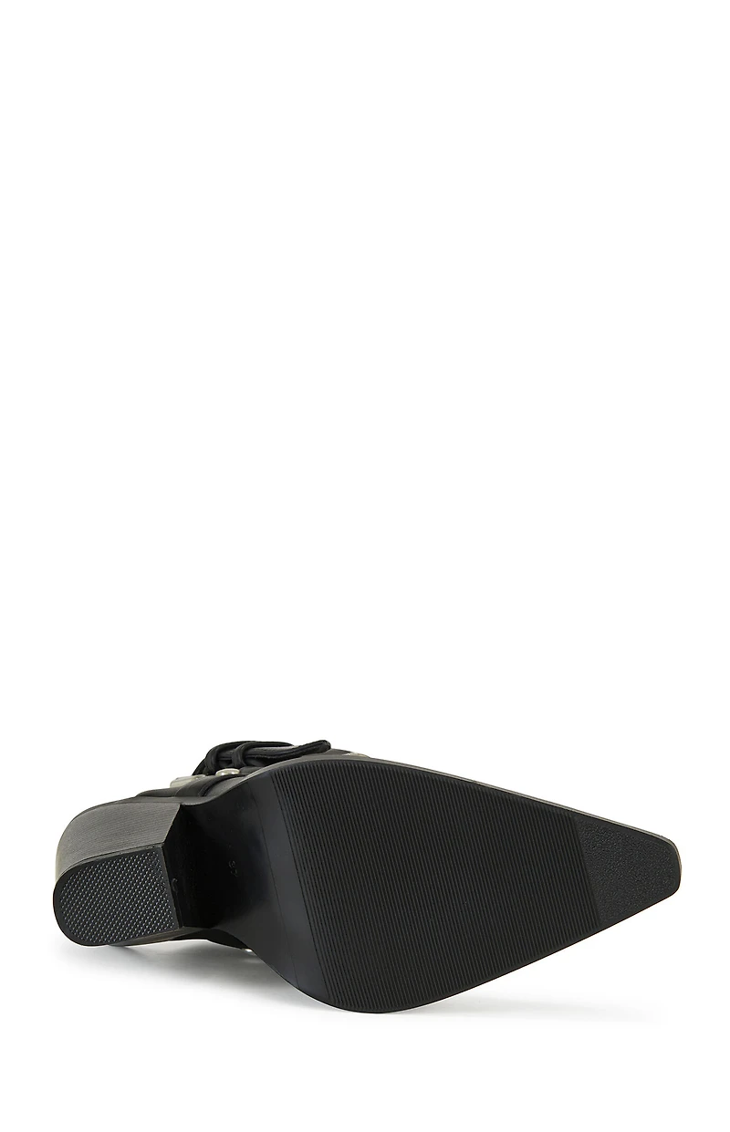 AZALEA WANG Women's Black Western Booties