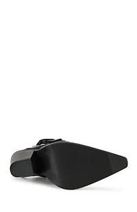 AZALEA WANG Women's Black Western Booties