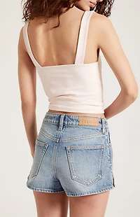 Pacsun Ivy High Waisted Denim Festival Shorts Medium Blue